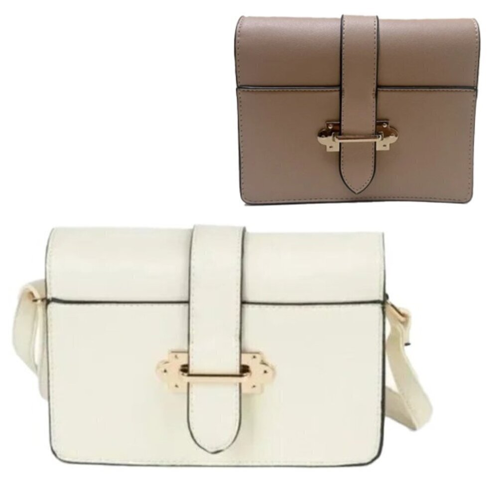 ❤️ 🆕 CRUISE CLUB BABY SACHEL CLASPS TAN 8” x 3” x 6.5”